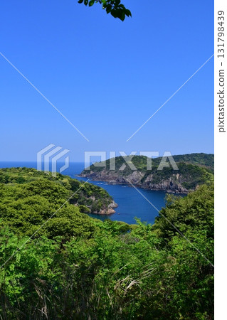 石見濱田城 064 從城牆望去的松原灣 131798439