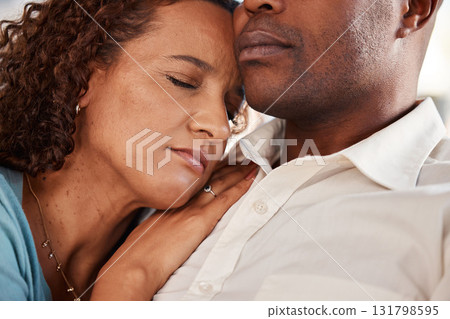 Love, comfort and couple rest in home for bonding, quality time and relax together in living room. Marriage, relationship and black man and woman sleeping on couch for support, peace and embrace Love, comfort and couple rest in home for bonding, quality time and relax together in living room. Marriage, relationship and black man and woman sleeping on couch for support, peace and embrace 131798595