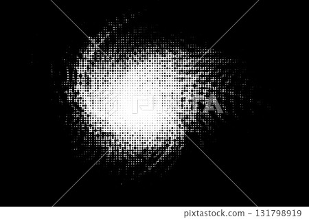 Spiral black and white halftone background Spiral black and white halftone background 131798919