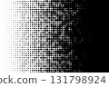 Black and white hexagonal halftone pattern Black and white hexagonal halftone pattern 131798924