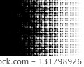 Black and white halftone side gradient pattern Black and white halftone side gradient pattern 131798926