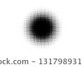 Black and white circular halftone pattern Black and white circular halftone pattern 131798931