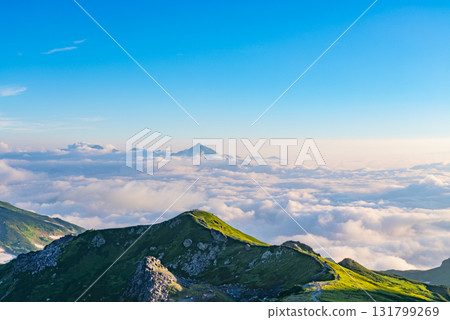 Sunset seen from Mt. Shirouma09 131799269