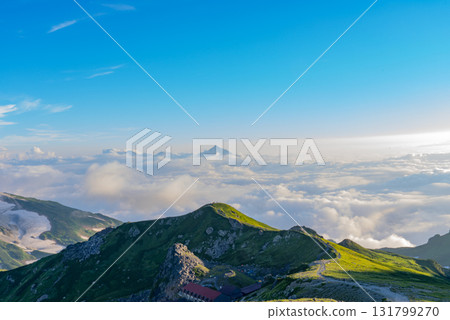 Sunset seen from Mt. Shirouma08 131799270