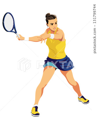 Women's tennis player 131799744