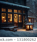 Living room ready for Christmas 131800262