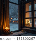 Living room ready for Christmas 131800267