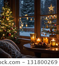Living room ready for Christmas 131800269