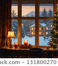 Living room ready for Christmas 131800270