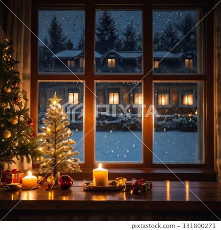 客廳為聖誕節做好準備 131800271