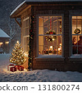 Living room ready for Christmas 131800274