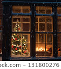 Living room ready for Christmas 131800276