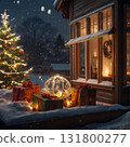 Living room ready for Christmas 131800277