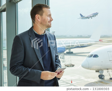 Business, window and man with passport, airport and excited for travel, thinking and international. Corporate, male leader and manager with ticket, check in and ready for flight, travelling and smile Business, window and man with passport, airport and excited for travel, thinking and international. Corporate, male leader and manager with ticket, check in and ready for flight, travelling and smile 131800303