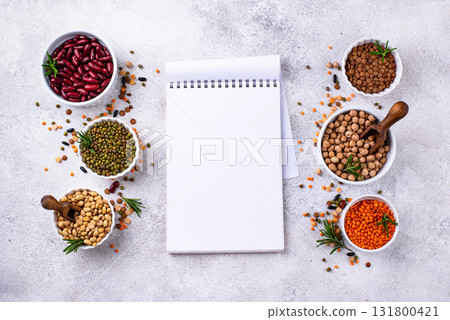 Beans, lentils, soybean, pea and chickpea Beans, lentils, soybean, pea and chickpea 131800421