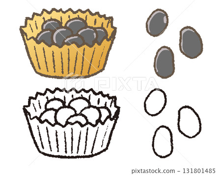 Hand drawn black beans Hand drawn black beans 131801485