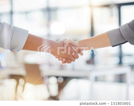 Handshake closeup, partnership and business meeting, collaboration or b2b welcome, thank you and success. People shaking hands for job interview, career promotion or hiring deal in office emoji sign Handshake closeup, partnership and business meeting, collaboration or b2b welcome, thank you and success. People shaking hands for job interview, career promotion or hiring deal in office emoji sign 131801601