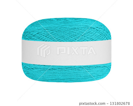 Blue Ball of Yarn with Blank Label 131802678