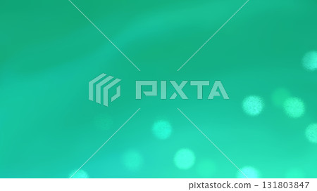 Underwater-like emerald green bokeh background illustration 131803847
