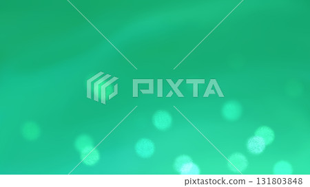 Underwater-like emerald green bokeh background illustration 131803848