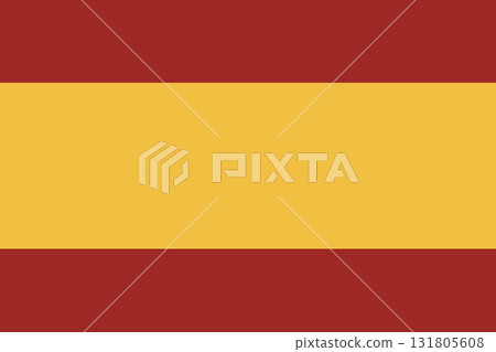 Spain civil flag and ensign. Spain flag background, icon. Flag of Spain rectangle badge. Spain civil flag and ensign. Spain flag background, icon. Flag of Spain rectangle badge. 131805608