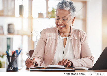 Success, accountant or woman writing in notebook for financial strategy or company growth tax audit review in office. Finance, smile or advisor for stock market, invest budget or mortgage planning Success, accountant or woman writing in notebook for financial strategy or company growth tax audit review in office. Finance, smile or advisor for stock market, invest budget or mortgage planning 131806315