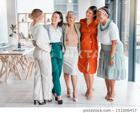 Women in business, community and diversity in team, collaboration and corporate group with success and vision. Happy, working together and professional, motivation with trust, support and solidarity Women in business, community and diversity in team, collaboration and corporate group with success and vision. Happy, working together and professional, motivation with trust, support and solidarity 131806457
