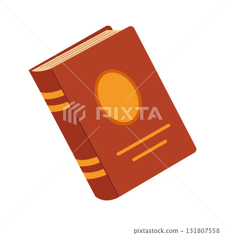 Vector illustration of a book isolated on a white background. Flat style design Vector illustration of a book isolated on a white background. Flat style design 131807558