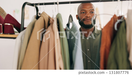 Fashion, shopping and small business with black man, store and warehouse with product, wealth and payment. African person, customer and client with boutique clothes, expensive items and retail choice Fashion, shopping and small business with black man, store and warehouse with product, wealth and payment. African person, customer and client with boutique clothes, expensive items and retail choice 131807776