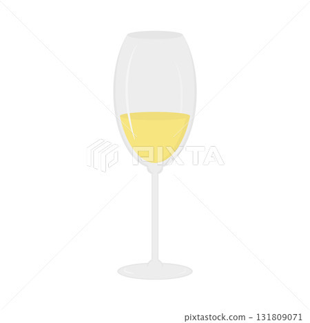 Classic glass with white wine Icon Sticker Pictogram Poster Cards Minimalistic Design element idea Classic glass with white wine Icon Sticker Pictogram Poster Cards Minimalistic Design element idea 131809071