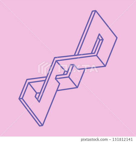 Impossible shape, optical illusion figure, vector pattern. Escher paradox. Optical art object. Geometry modern logo. Abstract background. Impossible shape, optical illusion figure, vector pattern. Escher paradox. Optical art object. Geometry modern logo. Abstract background. 131812141