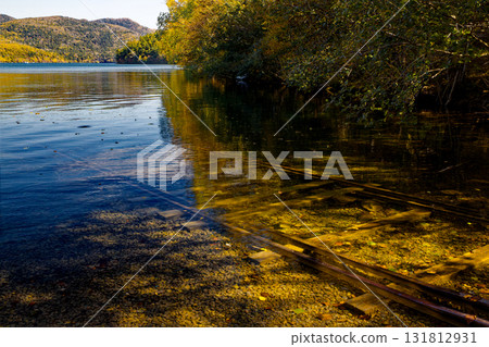 The railway line leading to Lake Shikaribetsu 131812931