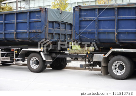 Double connected truck image Double connected truck image 131813788