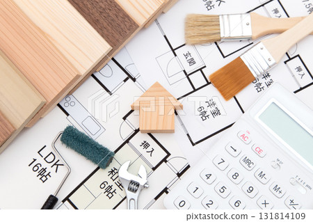 Houses, architectural drawings and building materials Houses, architectural drawings and building materials 131814109