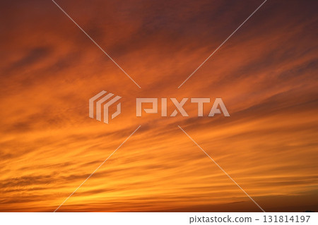 Clouds dyed in sunset 131814197