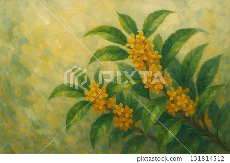 桂花，油畫 131814512