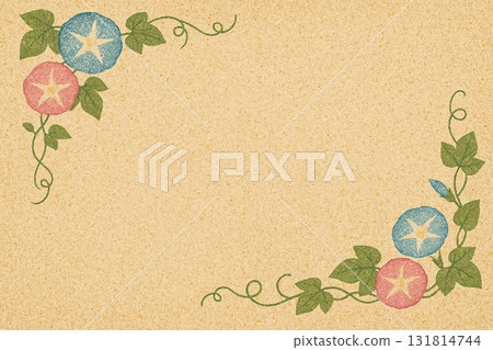 Frame material: Morning glory, sand painting style 131814744
