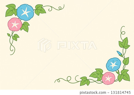 Frame material: Morning glory, anime style 131814745