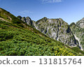 Fukiagen seen from the Happo Ridge of Mount Karamatsu in the Northern Alps 131815764