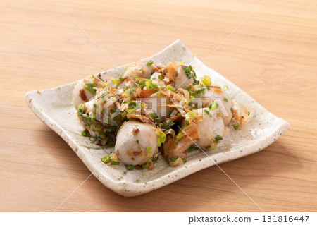 Boiled taro with green onions Boiled taro with green onions 131816447