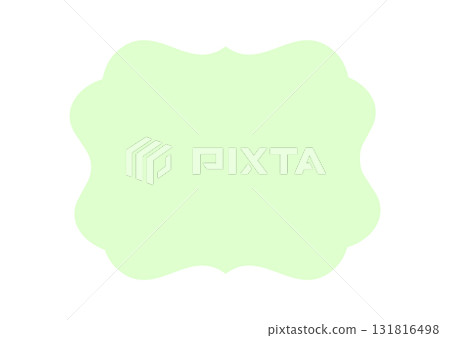 Simple frame illustration material, pastel yellow-green, vector png transparent 131816498