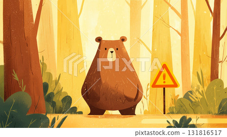 Attention to the bear 131816517