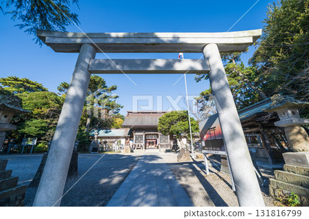 Scenery of Oarai Isosaki Shrine in Ibaraki Prefecture Scenery of Oarai Isosaki Shrine in Ibaraki Prefecture 131816799