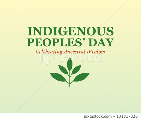 Indigenous peoples day celebrating ancestral wisdom background 131817320