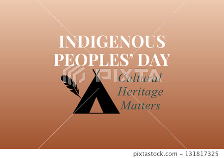 Indigenous peoples day cultural heritage matters poster design 131817325