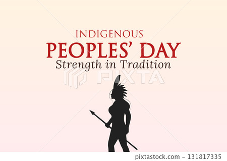 Indigenous peoples day strength in tradition cultural artwork 131817335