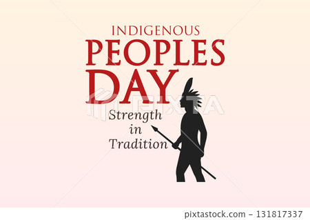 Indigenous peoples day strength in tradition poster background 131817337
