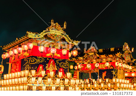Food stalls at the Chichibu Night Festival in Saitama 131817372