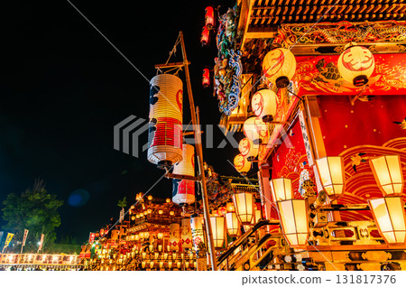 Food stalls at the Chichibu Night Festival in Saitama 131817376