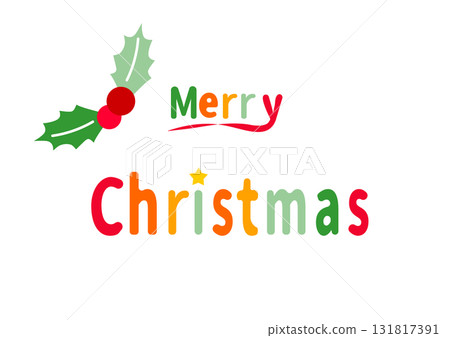 Christmas logo letter illustration, colorful, cute decoration, white background, vector png transparent 131817391